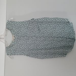 LOFT Sleeveless Mixed Media Top! Size Large